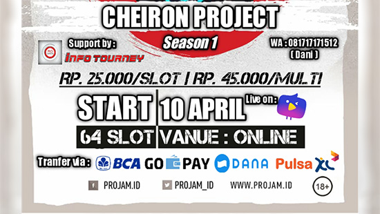turnamen ml mlbb mole mobile legends april 2020 cheiron project season 1 logo