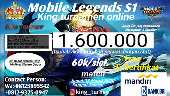 turnamen ml mlbb mole mobile legends maret 2020 king season 1 logo