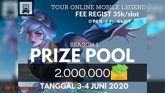 turnamen ml mlbb mole mobile legends juni 2020 anak 8bit season 1 logo