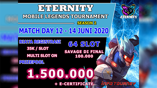 turnamen ml mlbb mole mobile legends juni 2020 eternity season 2 logo