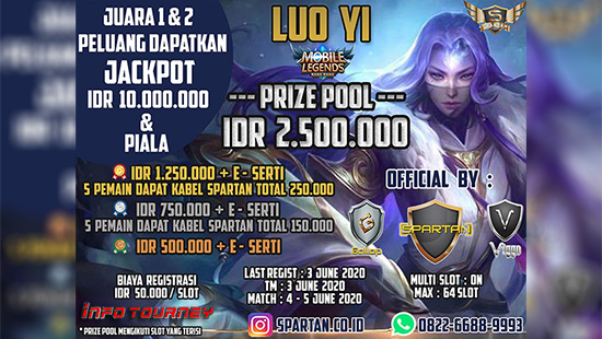 turnamen ml mlbb mole mobile legends juni 2020 luo yi season 1 logo