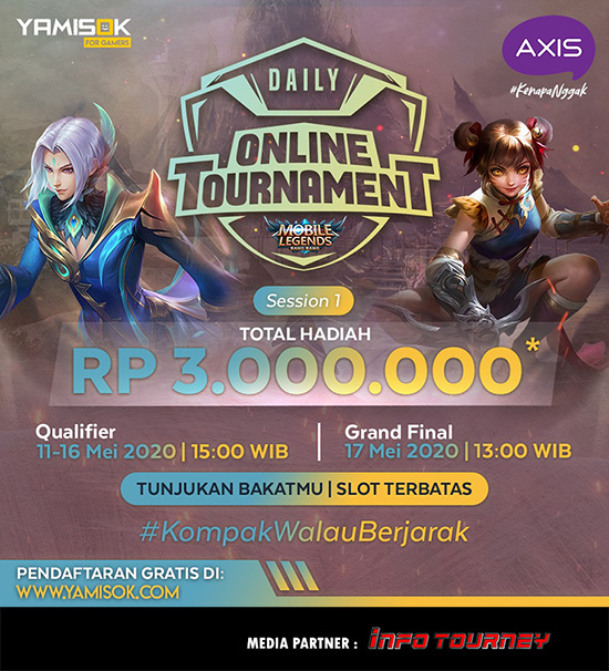 turnamen ml mlbb mole mobile legends mei 2020 axis daily session 1 poster