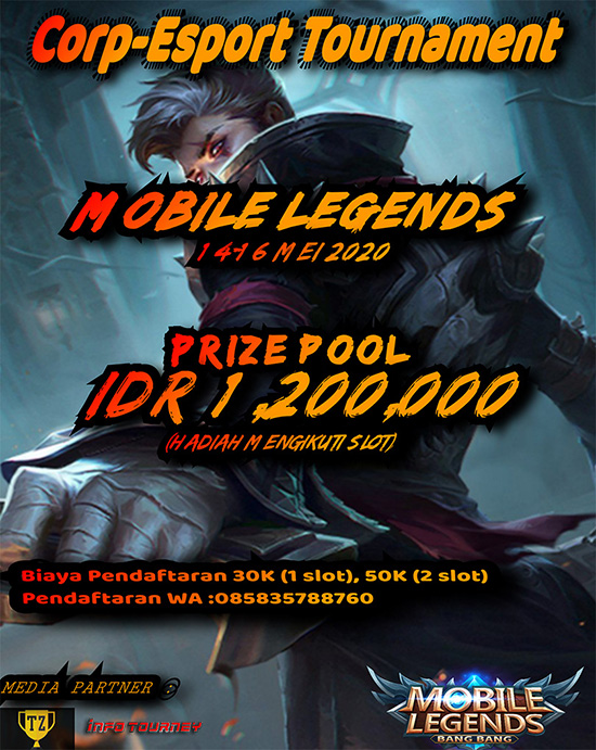 turnamen ml mlbb mole mobile legends mei 2020 corp esport season 1 poster