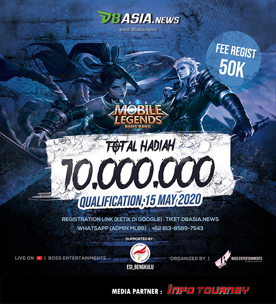 turnamen ml mlbb mole mobile legends mei 2020 dbasia news bossnya tournament poster