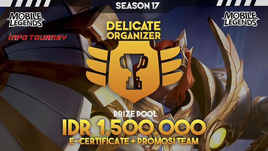 turnamen ml mlbb mole mobile legends mei 2020 delicate organizer season 17 logo