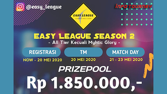 turnamen ml mlbb mole mobile legends mei 2020 easy league season 2 logo