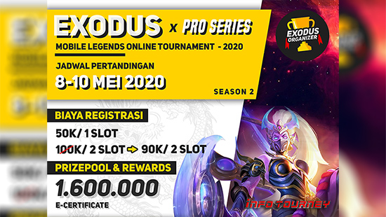 turnamen ml mlbb mole mobile legends mei 2020 exodus x pro season 2 logo