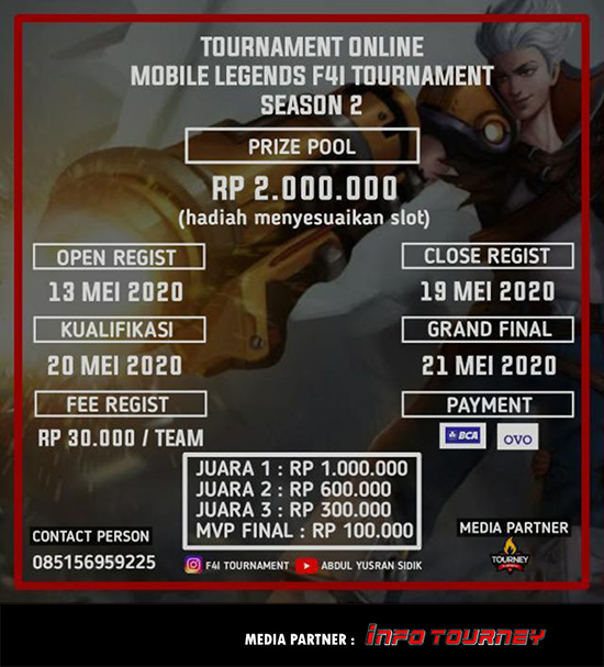 turnamen ml mlbb mole mobile legends mei 2020 f41 season 2 poster 1