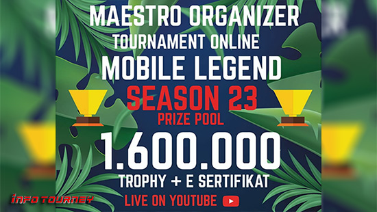 turnamen ml mlbb mole mobile legends mei 2020 maestro organizer season 23 logo