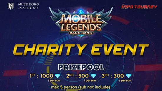 turnamen ml mlbb mole mobile legends mei 2020 muse charity event logo