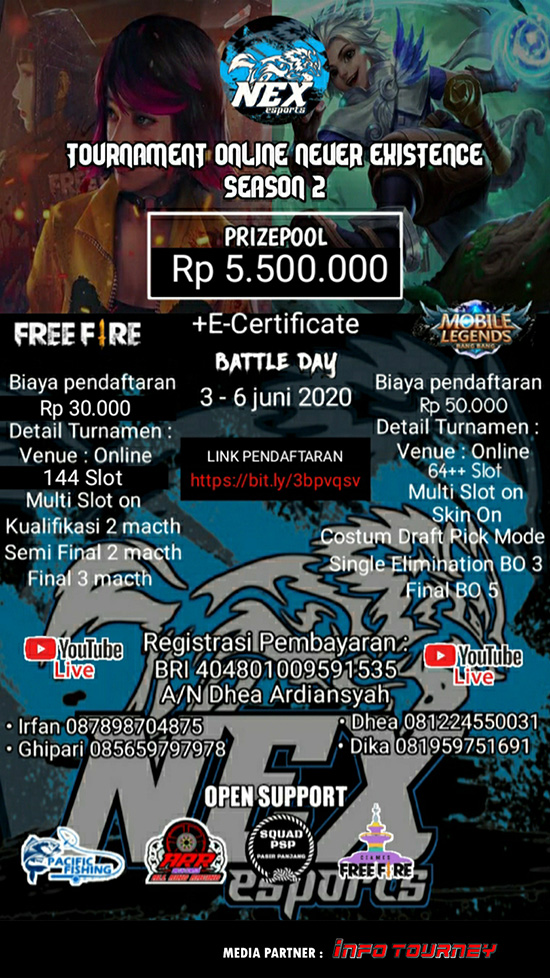 turnamen ml mlbb mole mobile legends mei 2020 never existence season 2 poster