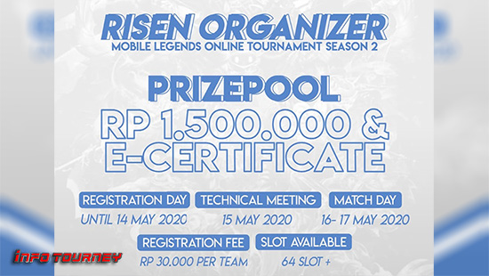 turnamen ml mlbb mole mobile legends mei 2020 risen organizer season 2 logo