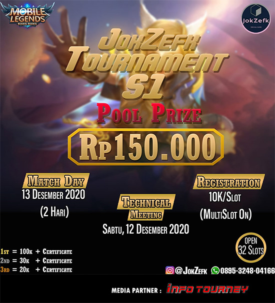 turnamen ml mlbb mole mobile legends desember 2020 jokzefk season 1 poster 1