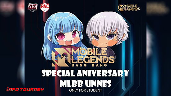 turnamen ml mlbb mole mobile legends desember 2020 unnes 1st anniversary logo