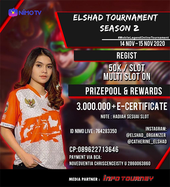 turnamen ml mlbb mole mobile legends november 2020 elshad season 2 poster