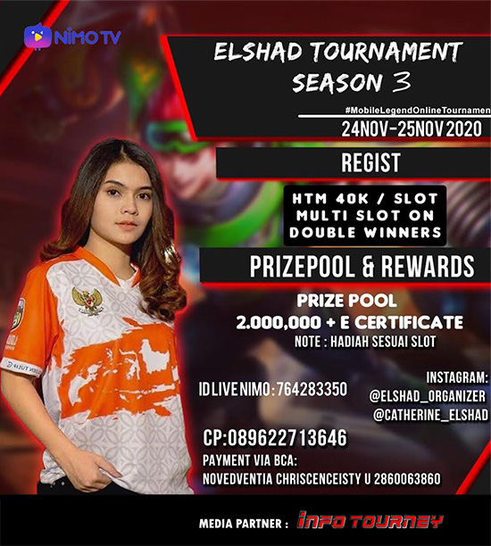turnamen ml mlbb mole mobile legends november 2020 elshad season 3 poster