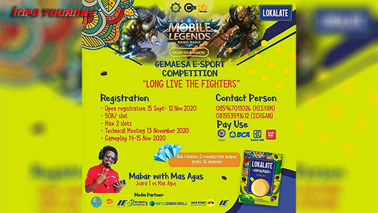 turnamen ml mlbb mole mobile legends november 2020 gemaesa esport logo