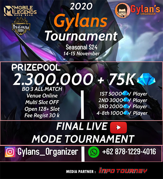 turnamen ml mlbb mole mobile legends november 2020 gylans season 24 poster