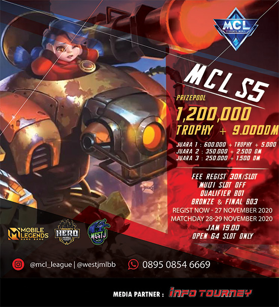 turnamen ml mlbb mole mobile legends november 2020 mcl season 5 poster 1
