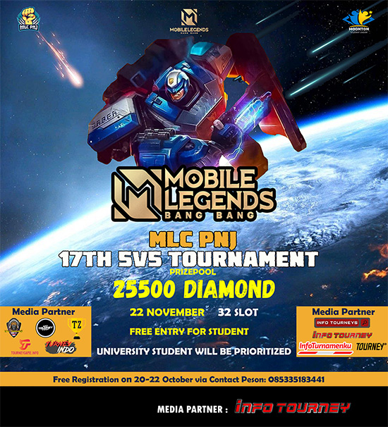 turnamen ml mlbb mole mobile legends november 2020 mlc pnj season 17 poster