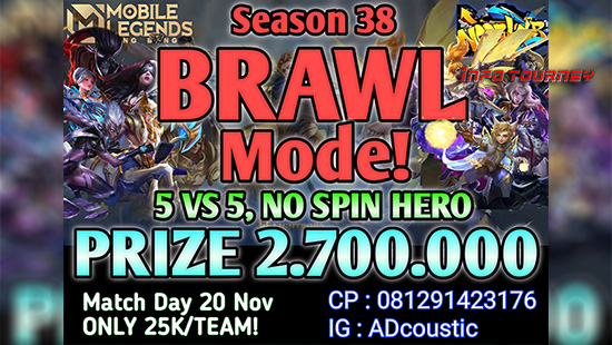 turnamen ml mlbb mole mobile legends november 2020 noobler season 38 brawl mode logo