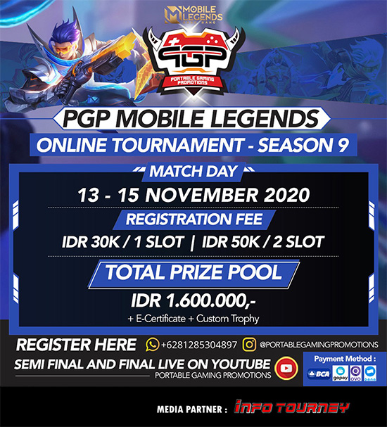turnamen ml mlbb mole mobile legends november 2020 portable gaming promotions season 9 poster