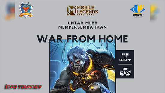 turnamen ml mlbb mole mobile legends november 2020 untar war from home season 4 logo