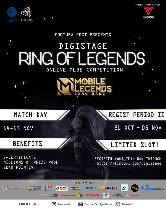 turnamen ml mlbb mole mobile legends november 2020 f00tura fest poster