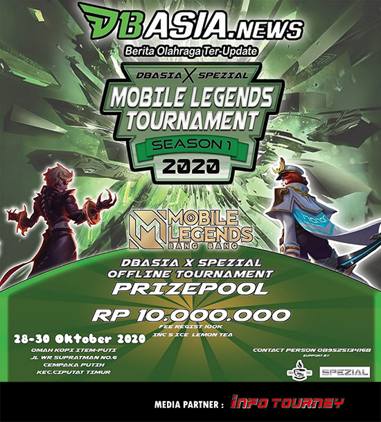 turnamen ml mlbb mole mobile legends oktober 2020 dbasia x spezial season 1 poster 1