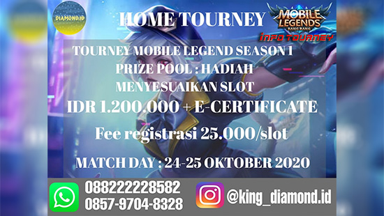 turnamen ml mlbb mole mobile legends oktober 2020 king diamond id season 1 logo