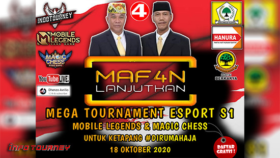 turnamen ml mlbb mole mobile legends oktober 2020 maf4n mega season 1 logo