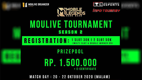 turnamen ml mlbb mole mobile legends oktober 2020 moulive season 2 logo