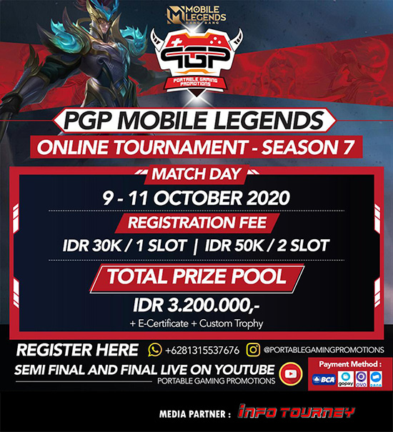 turnamen ml mlbb mole mobile legends oktober 2020 portable gaming promotions season 7 poster
