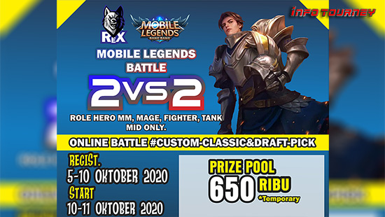 turnamen ml mlbb mole mobile legends oktober 2020 rex battle 2vs2 logo