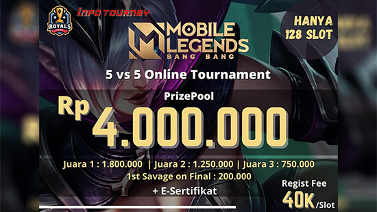 turnamen ml mlbb mole mobile legends oktober 2020 royals indo gold season 3 logo