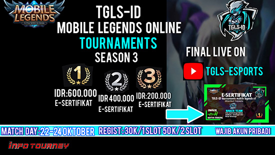 turnamen ml mlbb mole mobile legends oktober 2020 tgls id season 3 logo