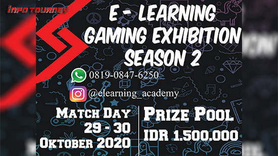 turnamen ml mlbb mole mobile legends oktober 2020 e learning gaming exhibiton season 2 logo