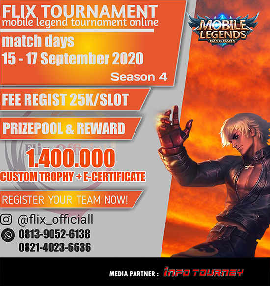 turnamen ml mlbb mole mobile legends september 2020 flix season 4 poster