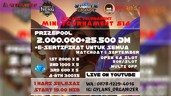 turnamen ml mlbb mole mobile legends september 2020 gylans mini season 14 logo