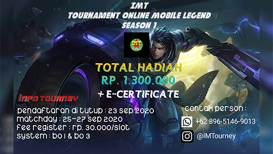 turnamen ml mlbb mole mobile legends september 2020 imtiatlas season 1 logo