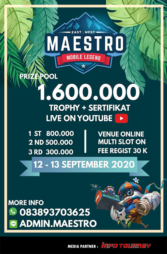 turnamen ml mlbb mole mobile legends september 2020 maestro organizer season 29 poster