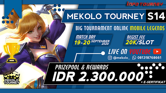 turnamen ml mlbb mole mobile legends september 2020 mekolo season 14 logo