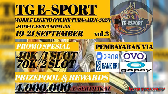 turnamen ml mlbb mole mobile legends september 2020 tg esport season 3 logo