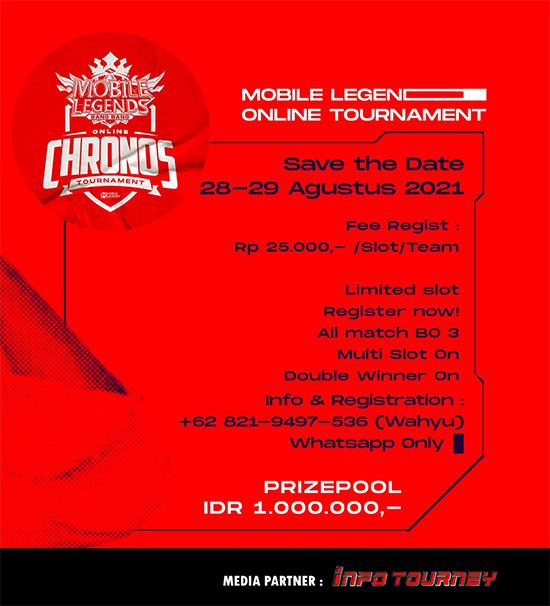 turnamen ml mlbb mole mobile legends agustus 2021 chronos tour kemerdekaan poster