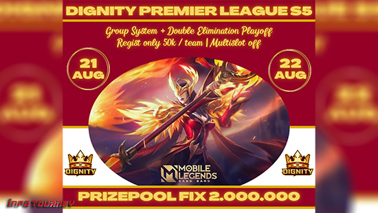 turnamen ml mlbb mole mobile legends agustus 2021 dignity premier league season 5 logo
