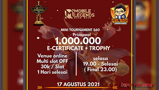 turnamen ml mlbb mole mobile legends agustus 2021 gylans mini season 60 logo