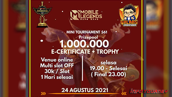 turnamen ml mlbb mole mobile legends agustus 2021 gylans mini season 61 logo
