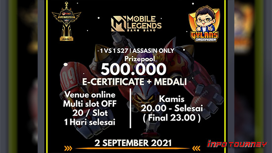 turnamen ml mlbb mole mobile legends september 2021 gylans 1vs1 season 27 logo