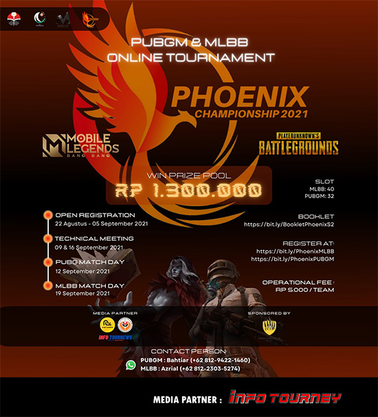 turnamen ml mlbb mole mobile legends september 2021 phoenix championship 2021 poster