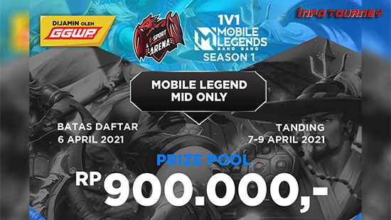 turnamen ml mlbb mole mobile legends april 2021 esport arena 1vs1 season 1 logo